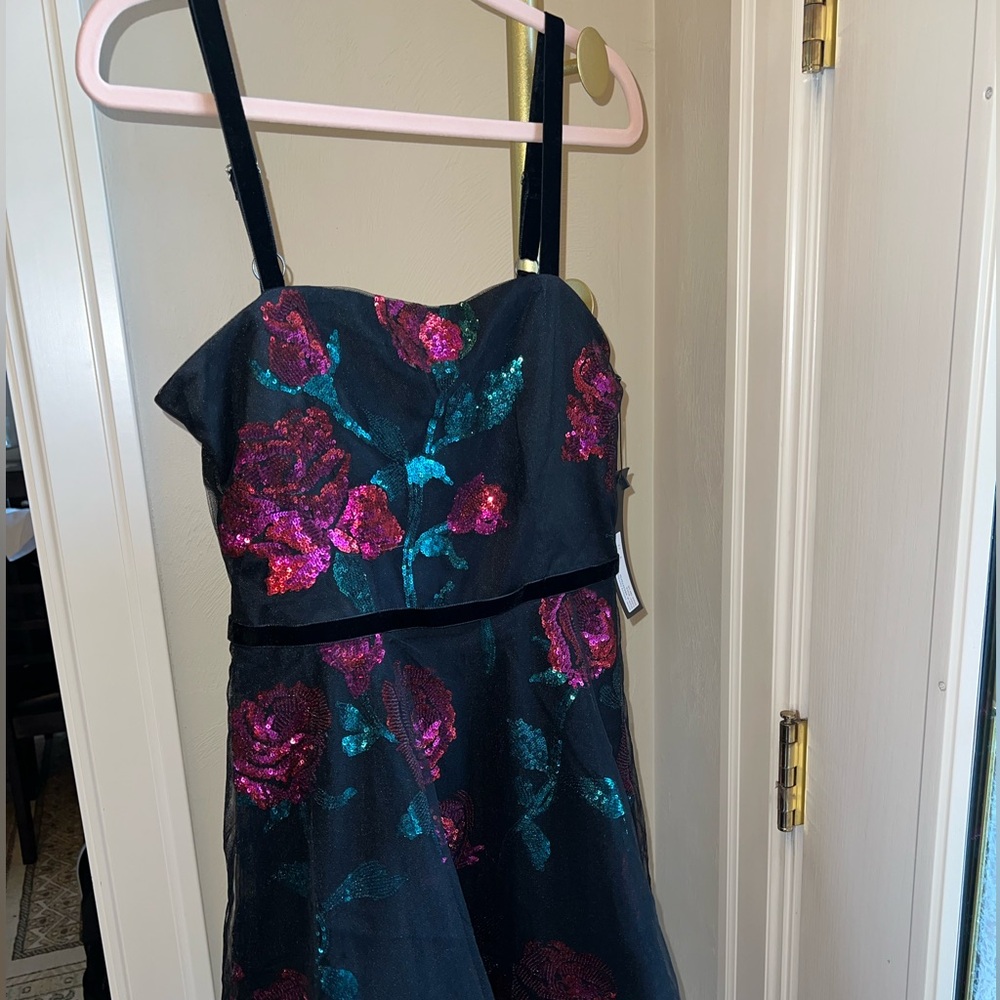 NWT Revolve PARKER BLACK LABEL Midi Beaded Sequin Gown Size 4 Helena Combo $598 - Picture 4 of 11